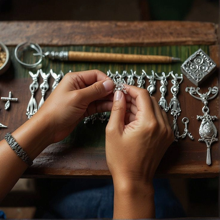 Silver jewelry making workshop image 1